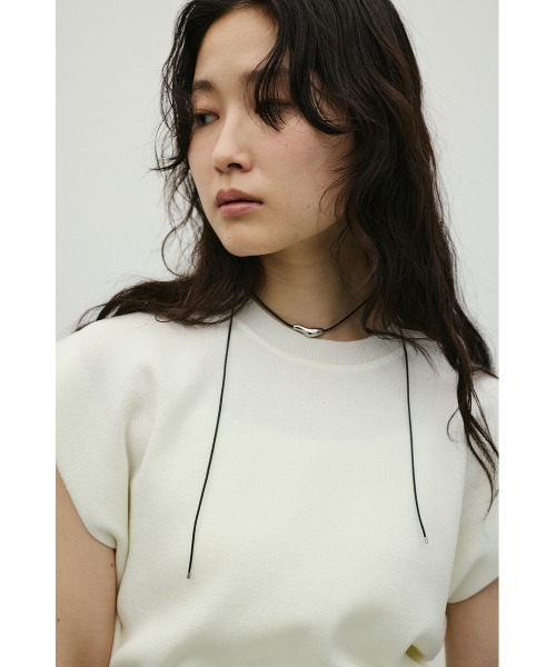 「STYLEMIXER」 半袖ニット FREE レッド レディース_画像9