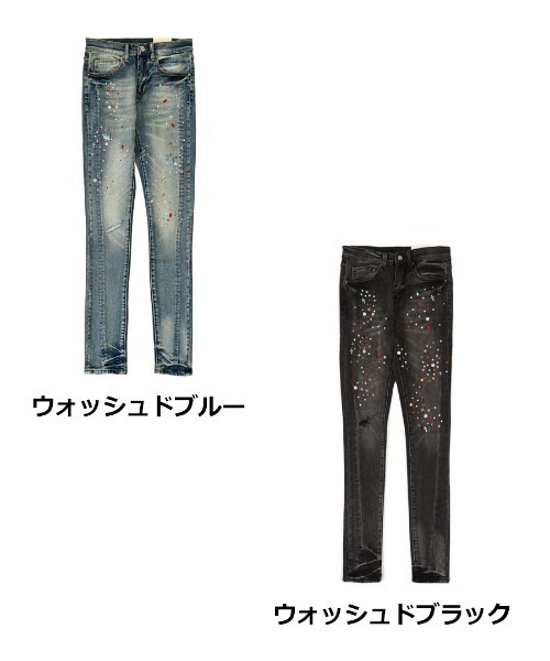 mnml（ミニマル） ジーンズ 「mnml」SKINNY CRYSTAL DENIM 「I」 / 2