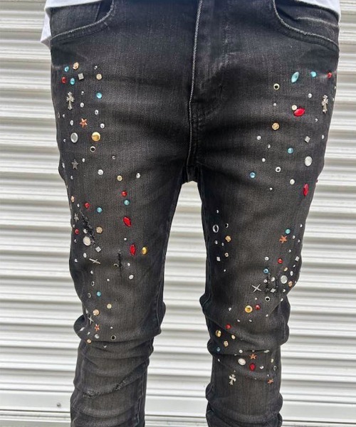 mnml（ミニマル） ジーンズ 「mnml」SKINNY CRYSTAL DENIM 「I」 / 2