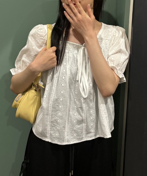 「Birthday room」 半袖ブラウス FREE ベージュ レディース_画像6