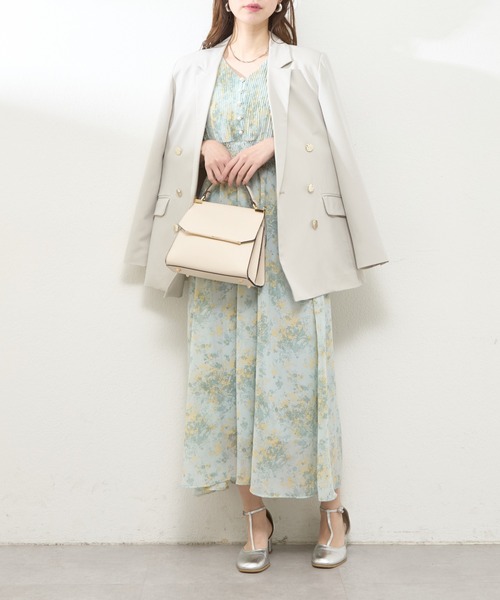 「natural couture」 半袖ワンピース FREE ラベンダー レディース_画像2