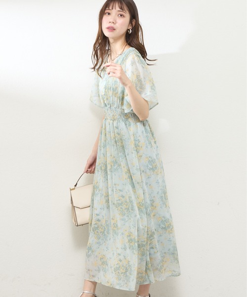 「natural couture」 半袖ワンピース FREE ラベンダー レディース_画像5
