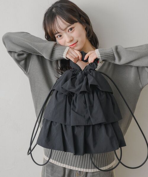 「RETRO GIRL」 2WAYバッグ ONE SIZE ブラック レディース_画像9