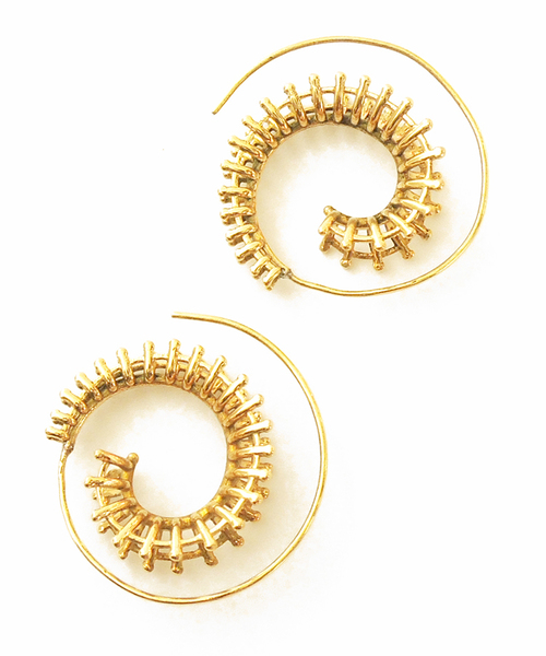 ピアス 「Brass ACC」Brassデザインピアス(OG) レディースの画像