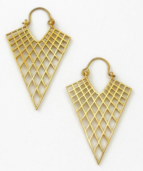 ピアス 「Brass ACC」Brassデザインピアス(OG) レディースの画像