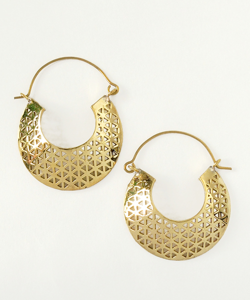 ピアス 「Brass ACC」Brassデザインピアス(OG) レディースの画像