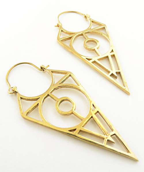 ピアス 「Brass ACC」Brassデザインピアス(OG) レディースの画像