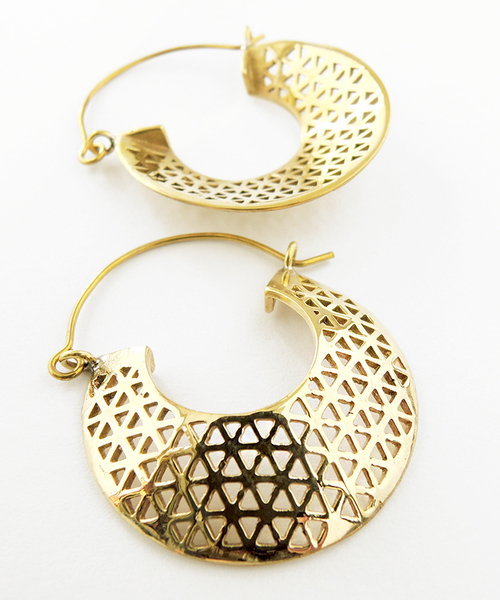 ピアス 「Brass ACC」Brassデザインピアス(OG) レディースの画像