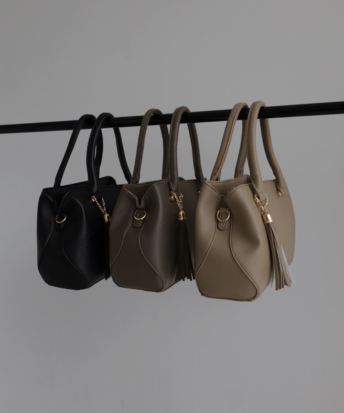 【ALDO】フリンジ&チェーン・編み込み〇2way☆ショルダーバッグ SHIPS｜quaranciel: フロントフック 2way ショルダー バッグ