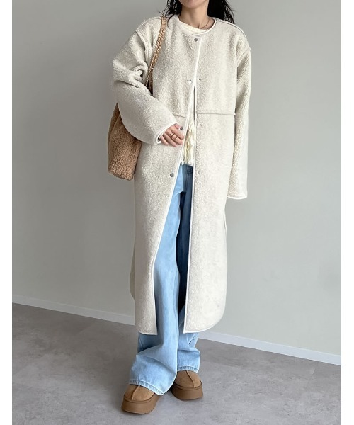 Re:EDIT（リエディ） ムートンコート ボアコート 「低身長サイズ有