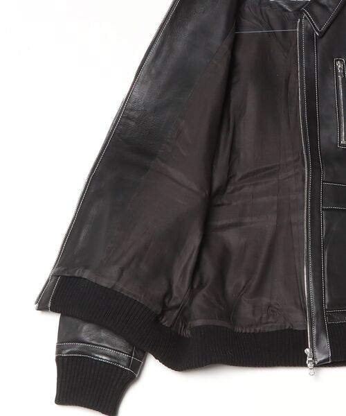 革ジャン ライダース FRENCH VEGETAN LAMB LEATHER BLOUSON メンズ