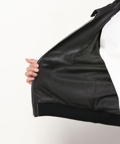 革ジャン ライダース FRENCH VEGETAN LAMB LEATHER BLOUSON メンズ レディースの画像