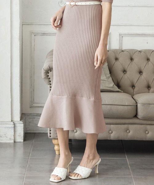 Julia Boutique ワンピース ロング丈・バルーン五分袖マーメイド