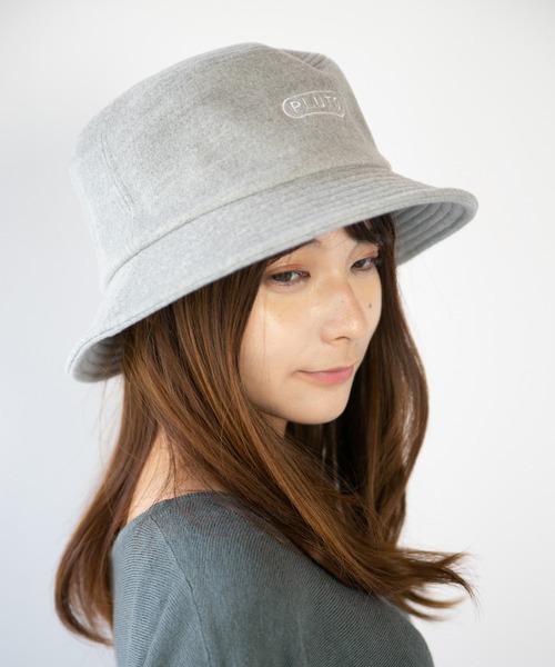 14+（イチヨンプラス） 帽子 ハット メルトンPLUTO刺繍バケットハット