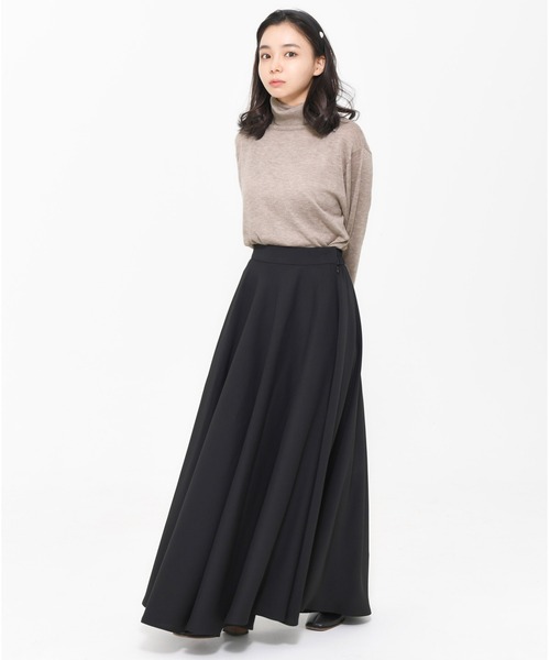 美品⭐︎M-premierBLACK 高級感 タックフレアスカート 38 MAISON SPECIAL スカート Voluminous Tuck Flare Skirt