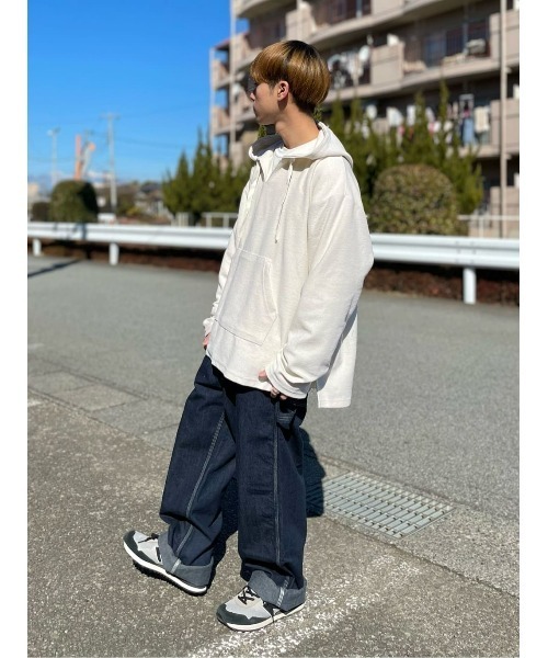 backnumberオーバーパーカー　Lサイズ BACK NUMBER パーカー 「BACK NUMBER」「15オンス」ヘビー裏毛