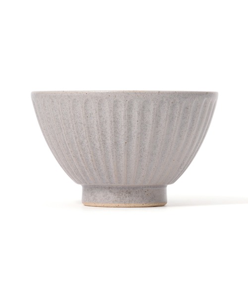 Francfranc（フランフラン） 食器 美濃焼 飯碗 しのぎ マット グレー