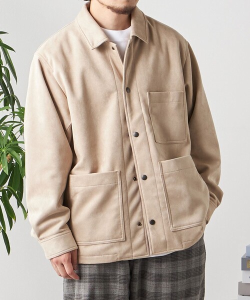 désert ベージュ カバーオール オーバーサイズ カバーオールジャケット / ベージュ Oversized