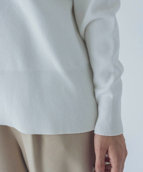 ニット セーター double jacquard Yneck pull(ダブルジャガードＹネックプルオーバー) レディース DRESSLAVE ニット セーター double jacquard Yneck pull(ダブル