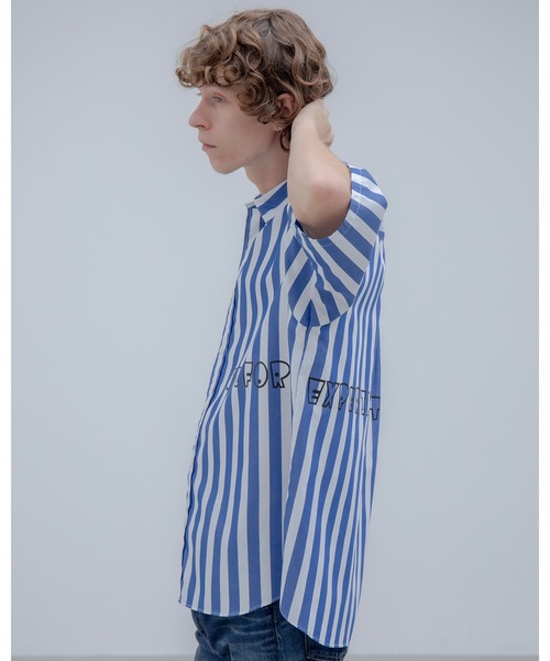 uniform experiment シャツ BOLD STRIPE S/S SHIRT メンズ レディース