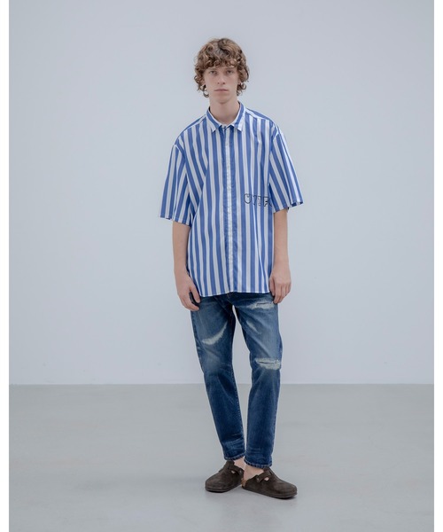 uniform experiment シャツ BOLD STRIPE S/S SHIRT メンズ レディース