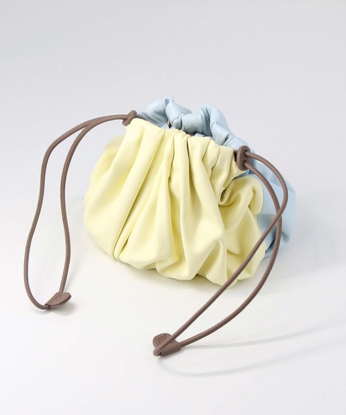 ADDCULUMN 巾着 ハンドバッグ ADD CULUMN バッグ ハンドバッグ GELATO巾着 レディース