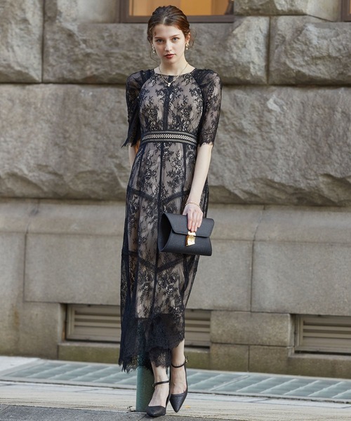 Dorry Doll」 半袖ワンピース S ブラック レディース : 81127287  