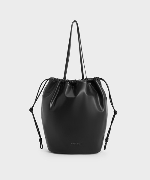 CHARLES ＆ KEITH トートバッグ Siana シアナ ルーシュドドロウ