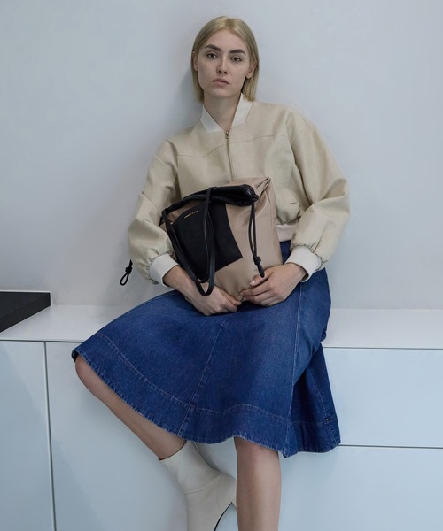 CHARLES ＆ KEITH トートバッグ Siana シアナ ルーシュドドロウ