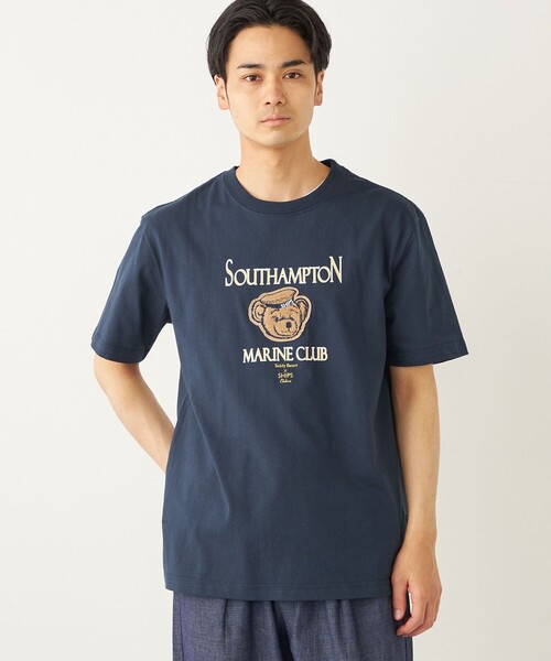 tシャツ Tシャツ メンズ SHIPS Colors:TeddyBear(R) プリント ＆ ステッチ TEE｜zozo