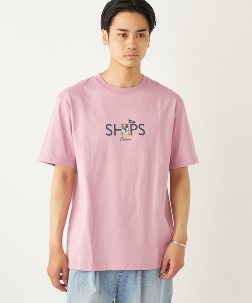 tシャツ Tシャツ メンズ SHIPS Colors:TeddyBear(R) プリント ＆ ステッチ TEE｜zozo｜06