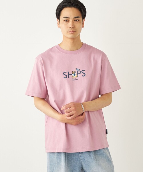 tシャツ Tシャツ メンズ SHIPS Colors:TeddyBear(R) プリント ＆ ステッチ TEE｜zozo｜12