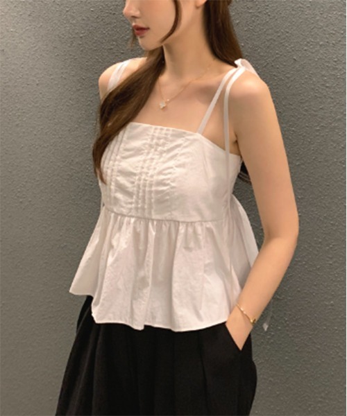 SIIILON シースルー フリルリボンビスチェ TR Tropical Big Ribbon Bustier（ベアトップ/ビスチェ）｜SORIN