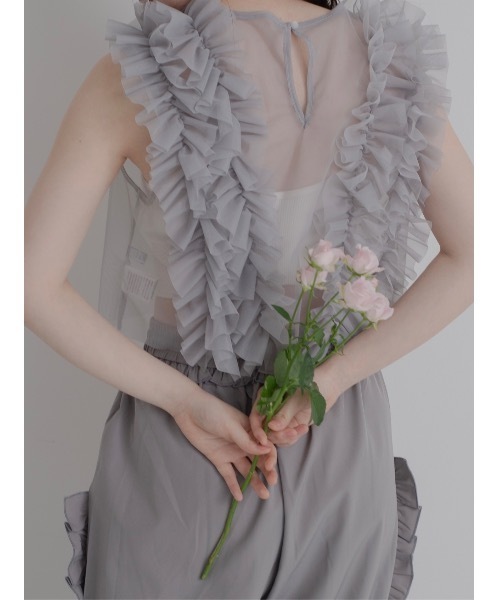 ベスト ジレ 「結婚式/オケージョン」situation tulle vest レディース