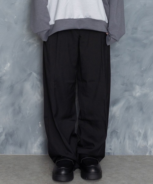 shikitari tack slacks タック スラックス shikitari tack slacks タック スラックス