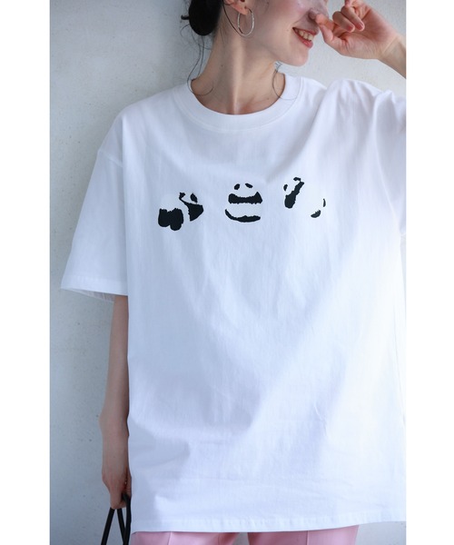tシャツ ころころパンダのTシャツトップス レディース
