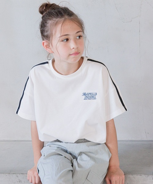 GLOBAL WORK tシャツ ヘビロッTEEワイドショート/123963 キッズ