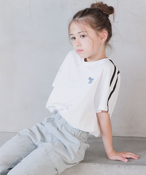 GLOBAL WORK tシャツ ヘビロッTEEワイドショート/123963 キッズ
