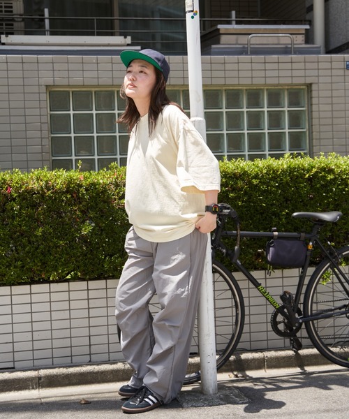 NO NEED（ノーニード） ワイドパンツ パンツ カラーナイロン イージー