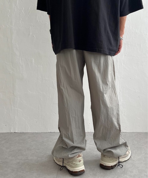 NO NEED パンツ カラーナイロン イージーパンツ /ユニセックス