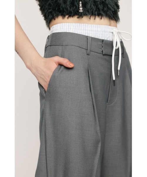 SLY スラックス パンツ UNDERWEAR MANNISH CUTOUT PTアンダー