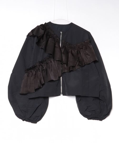 terrace ブルゾン アウター アシメフリルブルゾン レディース