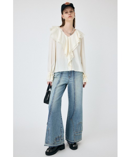 【売り切れ】moussy デニム MOUSSY ジーンズ デニム デニムパンツ MVS D/BLU FLARE