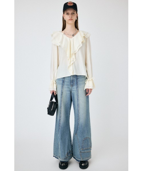 パンツ MOUSSY 2WAY REMAKE BAGGY MOUSSY（マウジー）の「2WAY REMAKE BAGGY（デニムパンツ）」 - WEAR