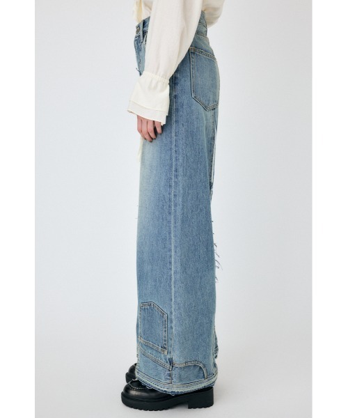 パンツ MOUSSY 2WAY REMAKE BAGGY MOUSSY（マウジー）の「2WAY REMAKE BAGGY（デニムパンツ）」 - WEAR