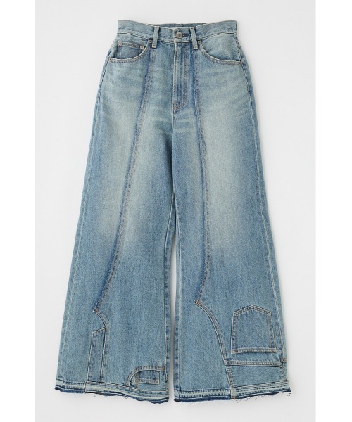 MOUSSY ジーンズ デニム デニムパンツ UPSIDE DOWN REMAKE BAGGY