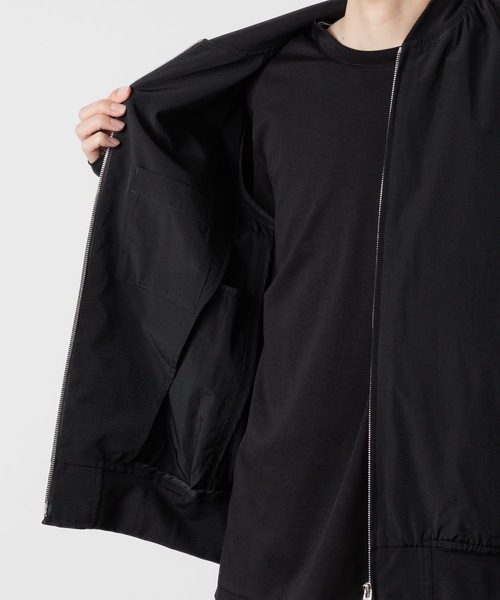 ATTACHMENT HIGH TWIST NY TWILL MA-1 ブラック ATTACHMENT / アタッチメント】HIGH TWIST NY TWILL MA-1/ハイ