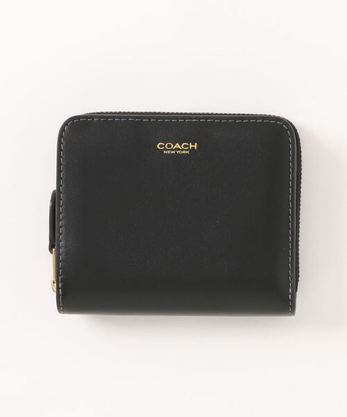 【COACH】ビルフォールド ウォレット ラウンドジップ レザー 黒 COACH 財布 ニューヨーク ビルフォールド ウォレット レディース