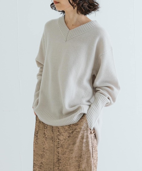 ブルネロクチネリ、カシミヤ V セーター ネイビー 阪急うめだ本店購入品 ブルネロクチネリ、カシミヤ V セーター ネイビー 阪急うめだ