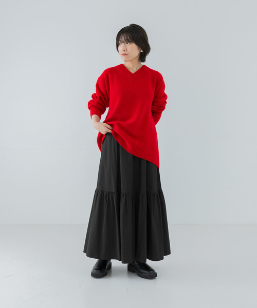 URBAN RESEARCH ニット セーター カシミヤ混強縮Vネックニット